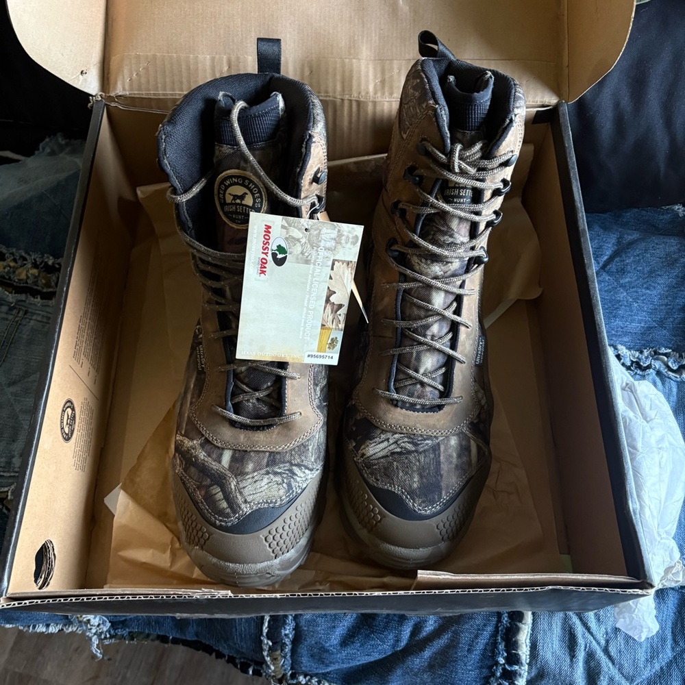 Red Wing Irish Setter Shoes Men's Camouflage Boots Vaprtrek Thinsulate 13